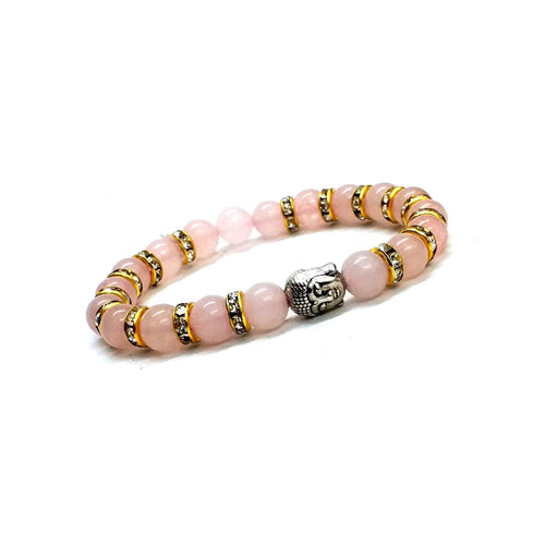 Rose quartz sale mens bracelet