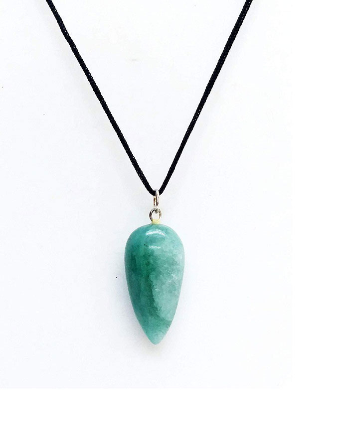 Green Aventurine Drop Shaped Crystal Pendant – Astro Crystal Mart