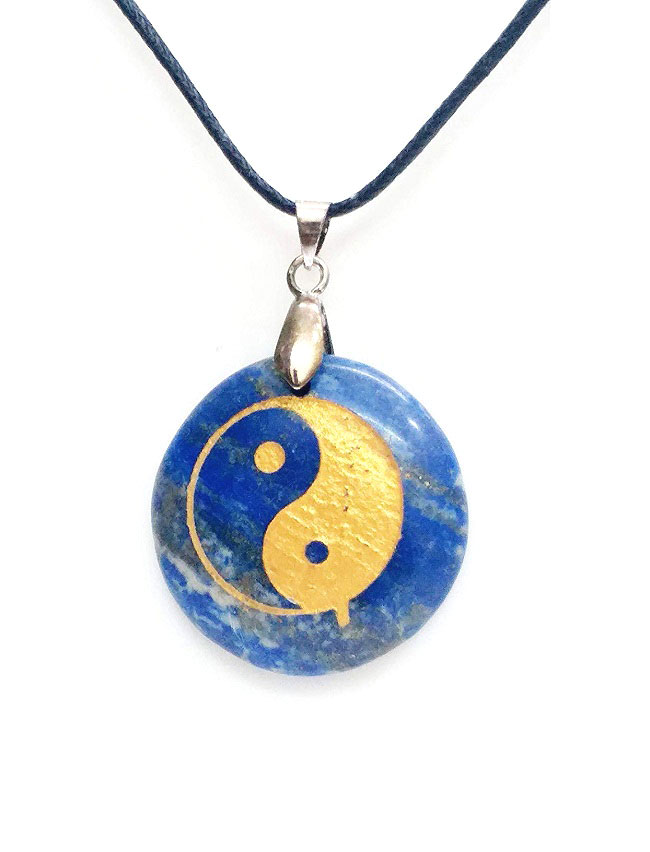 yin yang crystal necklace