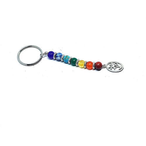 7 Chakra Key Chain Yoga Keychain Crystal Key Chain Yoga,  #purses7