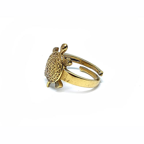 Shree Yantra Engraved Meru Kachua Hand Kraft Tortoise Ring for Men and ...